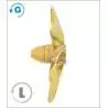 Hélice 6 pales laiton Ø60mm M5 gamme 172 type B Raboesch Gauche rb172-14A