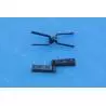 2 charnières de gouvernail soudées en métal bruni 5 mm AMATI 4371/05