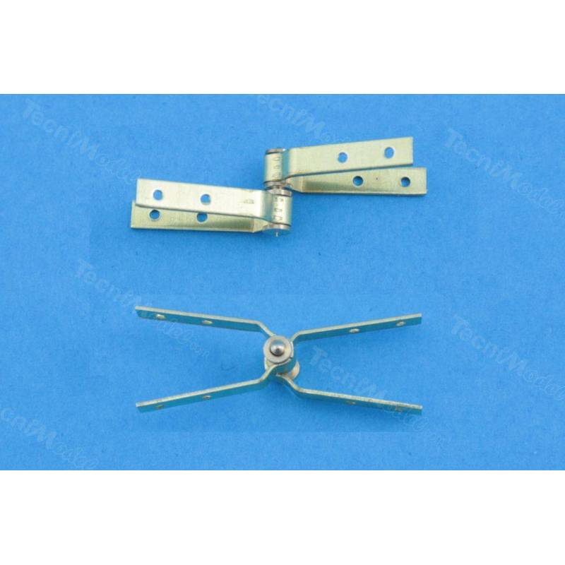 2 brass rudder hinges 3 - 4 mm AMATI 4370/05