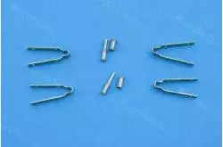 2 charnières de gouvernail en laiton 3 - 4 mm AMATI 4370/05
