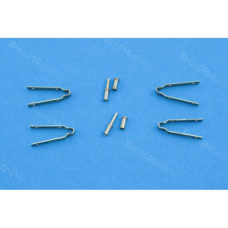 2 brass rudder hinges 3 - 4 mm AMATI 4370/05