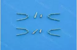 2 charnières de gouvernail en laiton 5 - 6 mm AMATI 4370/06