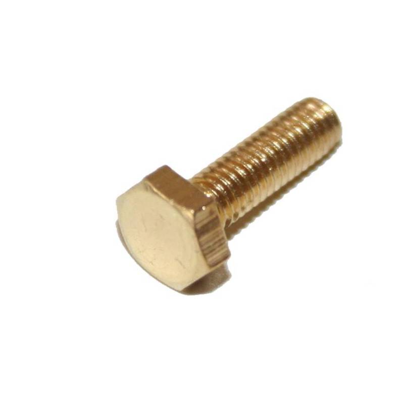 20 Hexagon Head Screws M3X10 BRASS DIN933