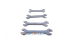 Jeu de 4 clefs plates 1/14 SCALE-PARTS SP-04-01-012