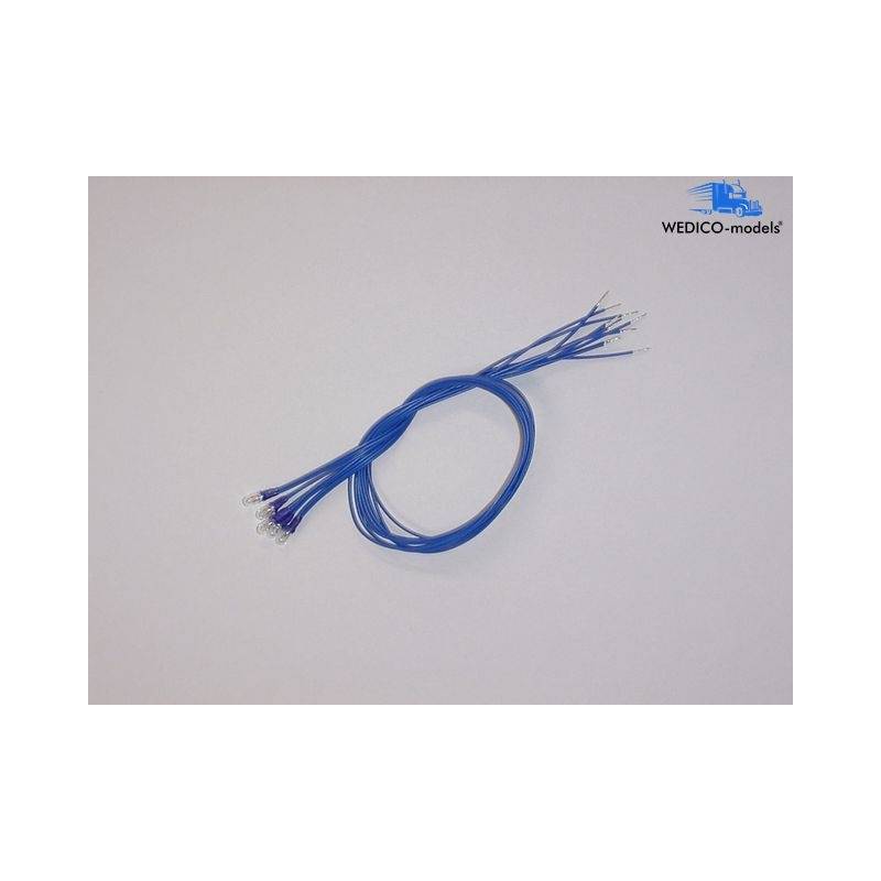 5 Ampoules Ø3mm 5v/60mA incolores - WEDICO / Thicon models 799-W