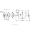 Moteur Raboesch BLUE RM720 BB Turbo 9.6v à couple élevé rb109-72
