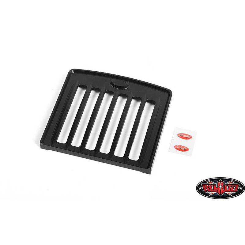 Peterbilt-style black anodized aluminum front grille for Tamiya King Hauler or Grand Hauler - RC4WD Z-S2094