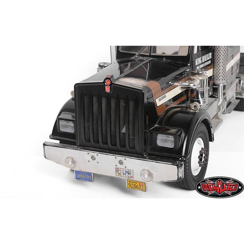 Kenworth-style black anodized aluminum front grille for Tamiya King Hauler or Grand Hauler - RC4WD Z-S2086