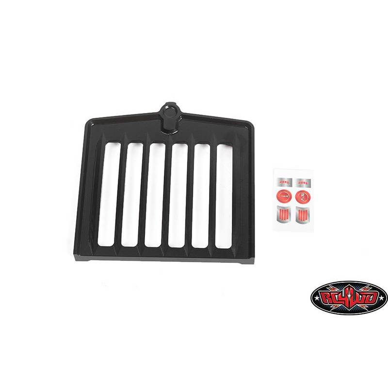 Calandre en aluminium anodisé noir design Kenworth pour King Hauler ou Grand Hauler Tamiya - RC4WD Z-S2086