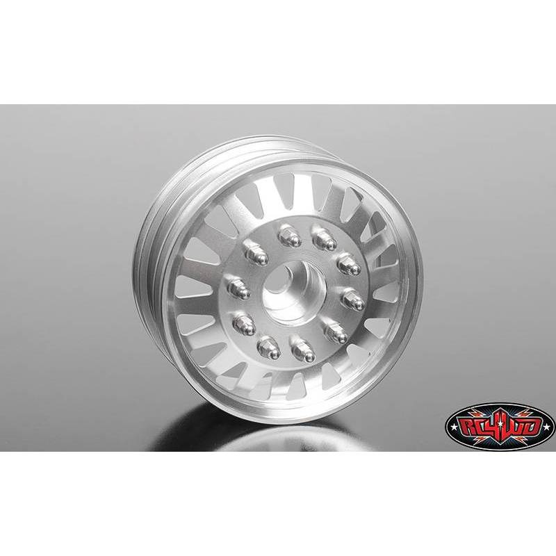 KOCAN – 6 Pneus Pour Camion Tracteur 1/14 RC – Alliage Aluminium + Caoutchouc – Avant 20 Mm / Arrière 45 Mm – Diamètre 85 Mm – Hex 12 Mm – Jeu Complet