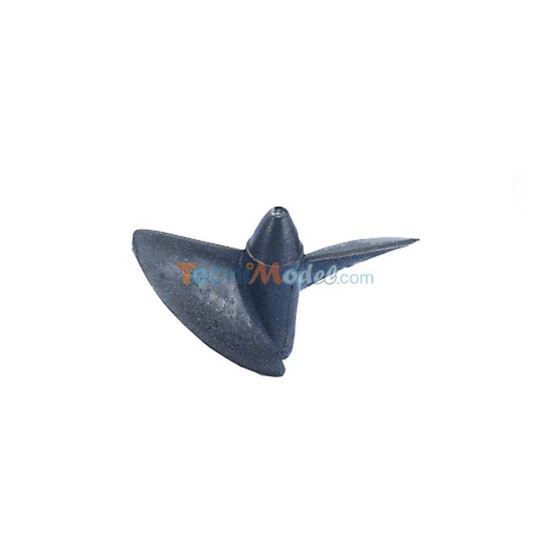 Hélice hydro bipale 29mm filetage M4 à droite en Polyamide renforcé fibre de carbone