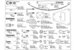 Sachet de pièces métal C pour remorque plateau Tamiya 56306 - Tamiya 9415260