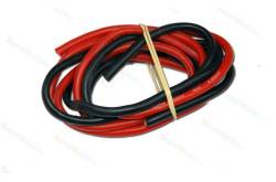 Cables Silicone AWG9 6.63mm² Rouge + Noir (2x1m)
