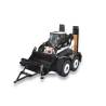 Short 2-axle trailer for skid steer loaders 1/14 LESU LS-A0036