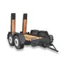 Short 2-axle trailer for skid steer loaders 1/14 LESU LS-A0036