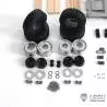 Remorque porte-engin courte a 2 essieux centraux pour chargeurs compacts 1/14
LESU LS-A0036