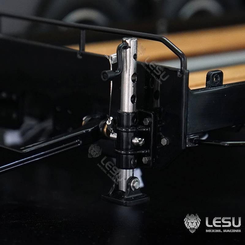 Short 2-axle trailer for skid steer loaders 1/14 LESU LS-A0036