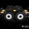 Short 2-axle trailer for skid steer loaders 1/14 LESU LS-A0036