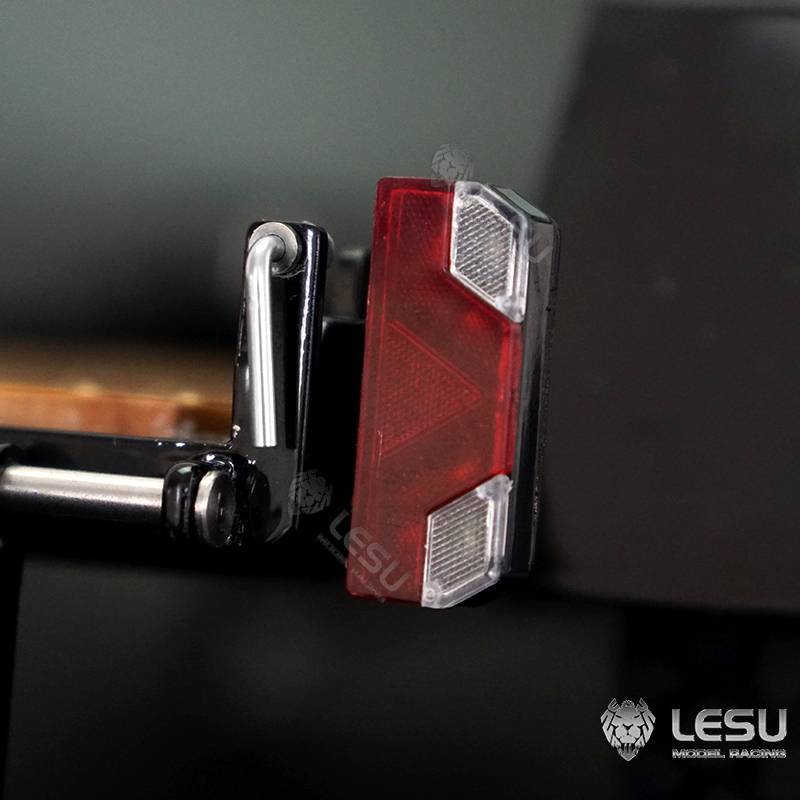 Short 2-axle trailer for skid steer loaders 1/14 LESU LS-A0036