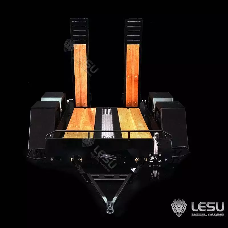 Remorque porte-engin courte a 2 essieux centraux pour chargeurs compacts 1/14
LESU LS-A0036