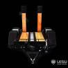 Short 2-axle trailer for skid steer loaders 1/14 LESU LS-A0036