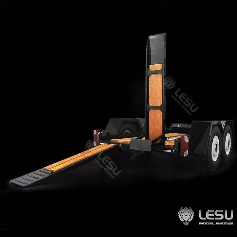 Remorque porte-engin courte a 2 essieux centraux pour chargeurs compacts 1/14
LESU LS-A0036
