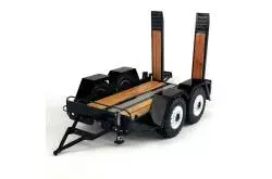 Short 2-axle trailer for skid steer loaders 1/14 LESU LS-A0036