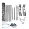 Remorque porte-engin courte a 2 essieux centraux pour chargeurs compacts 1/14
LESU LS-A0036