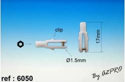 MICRO CHAPE NYLON axe Laiton (par 10)