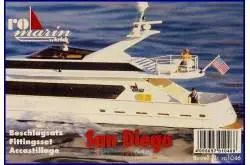 Kit d'accastillage pour le Méga Yacht San Diego 1/25 Krick réf : ro1046