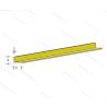 Pack of 5 Brass L-profiles 330x1.0x0.6mm AeroNaut 7711/71