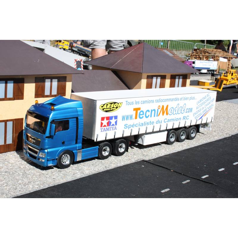 Camion RC Tamiya MAN TGX XLX 26.540 6x4 1/14 - version à monter déjà peint en bleu clair métallisé (TS-54) Tamiya 56370