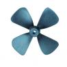 Hélice plastique 4 pales Ø95mm pour tuyère Kort - Robbe 1460