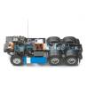Pack complet MAN TGX 6x4 Tamiya 56370 peint en bleu clair métallisé