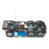 Complete MAN TGX 6x4 package Tamiya 56370 painted in light blue metallic