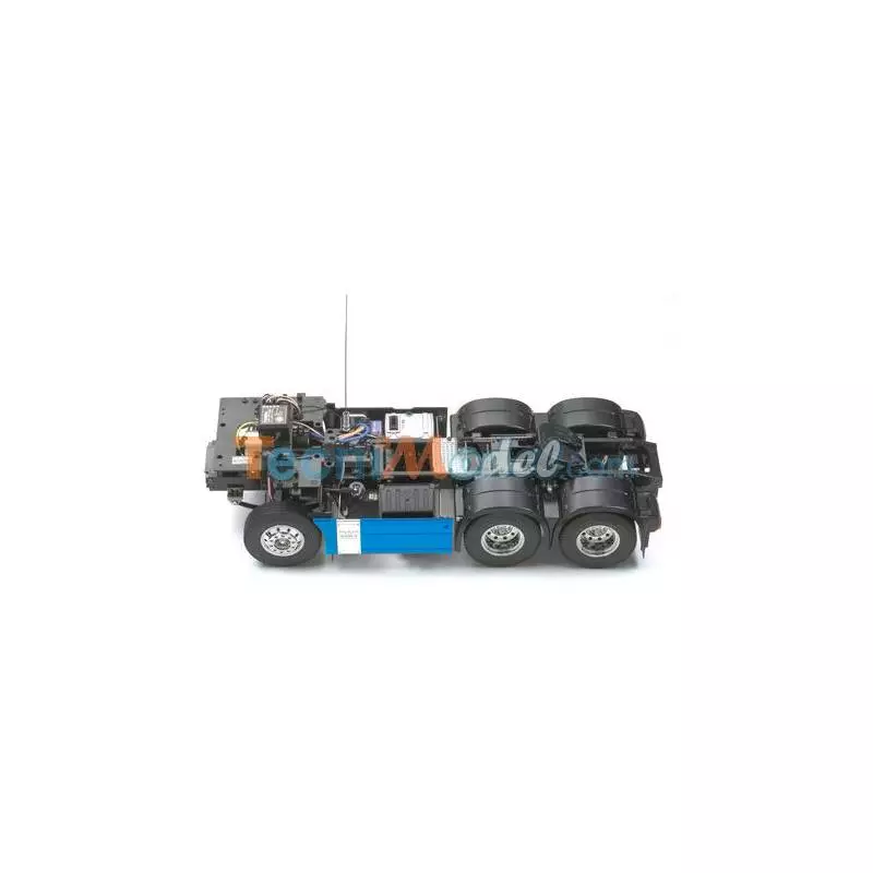 Pack complet MAN TGX 6x4 56370 bleu clair métallisé avec module lumières et son
