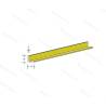 Pack of 5 Brass L-profiles 330x1.5x1.5mm AeroNaut 7711/53