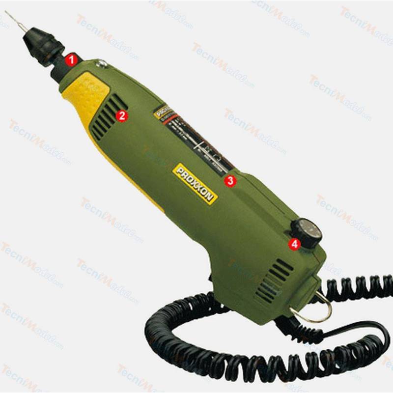 Precision grinder-drill FBS 12/EF 100W max 15000 rpm chuck 0.3 to 3.2 mm Proxxon 28462