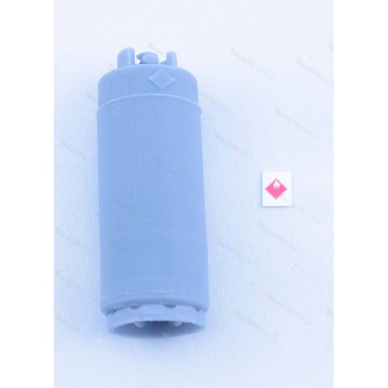Bouteille de gaz en résine grise 60x22mm ACPL0063