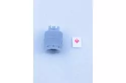Bouteille de gaz en résine grise 60x22mm