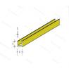 Pack of 5 U-profiles Brass 330x3.0x3.0mm AeroNaut 7712/06