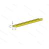 Pack of 5 U-profiles Brass 330x8.0x3.0mm AeroNaut 7712/46