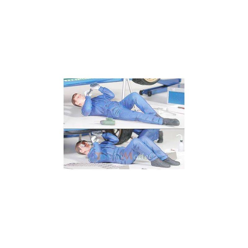 Lot de Figures de mécaniciens Tamiya 1/24