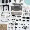 Cabine chantier Volvo VM pour camions radiocommandé 1/14 (Version A) - LESU CK-VM-A