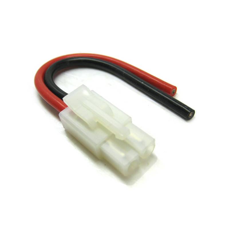 Prise Tamiya Mâle + câble AWG14 10cm Etronix Réf : ET0628