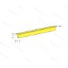 Sachet de 5 Profilés en U Laiton 330x1.0x1.0mm