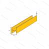 Pack of 5 Brass H-profiles 330x3.0x3.0mm AeroNaut 7713/06
