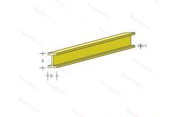 Sachet de 5 Profilés en I Laiton 330x1.5x1.0mm AeroNaut 7713/22