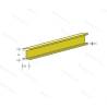 Sachet de 5 Profilés en I Laiton 330x1.5x1.0mm AeroNaut 7713/22