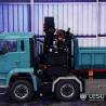 Grue hydraulique auxiliaire LESU en kit pour camions radiocommandés au 1/14 - LESU LS-A0014